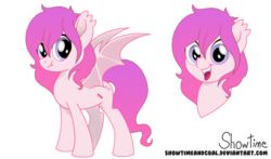 Size: 1024x601 | Tagged: safe, artist:showtimeandcoal, oc, oc only, oc:luscious desire, bat pony, pony, bust, commission, digital art, female, head shot, mare, movie accurate, reference sheet, simple background, solo, style, transparent background, vector, ych result