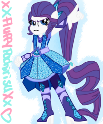 Size: 1024x1229 | Tagged: safe, artist:xxfluffypachirisuxx, rarity, equestria girls, g4, my little pony equestria girls: better together, my little pony equestria girls: legend of everfree, super squad goals, boots, clothes, crystal guardian, female, geode of shielding, ponied up, shoes, simple background, solo, transparent background