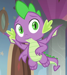 Size: 674x754 | Tagged: safe, screencap, spike, dragon, g4, the hearth's warming club, claws, cropped, flying, male, tail, winged spike, wings