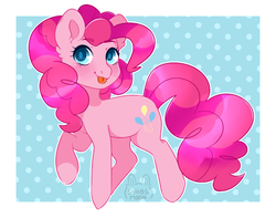 Size: 1024x807 | Tagged: safe, artist:shiibsmoon, pinkie pie, earth pony, pony, g4, :p, female, looking at you, mare, silly, solo, tongue out