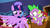 Size: 1280x720 | Tagged: safe, screencap, spike, strawberry scoop, summer meadow, twilight sparkle, alicorn, dragon, pony, a matter of principals, g4, my little pony: friendship is magic, friendship student, twilight sparkle (alicorn), winged spike, wings