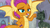 Size: 1280x720 | Tagged: safe, screencap, smolder, dragon, a matter of principals, g4, my little pony: friendship is magic, dragoness, female, pointing, raised eyebrow, solo, spread wings, wings