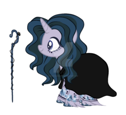 Size: 1024x935 | Tagged: safe, artist:magicdarkart, oc, oc only, pony, unicorn, cloak, clothes, deviantart watermark, female, mare, simple background, solo, transparent background, watermark