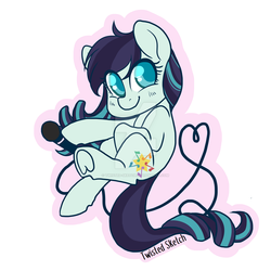 Size: 1024x1024 | Tagged: safe, artist:twisted-sketch, coloratura, earth pony, pony, g4, deviantart watermark, female, mare, solo, watermark