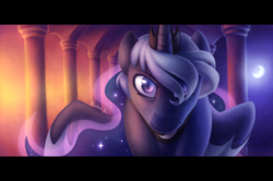 Size: 1024x681 | Tagged: safe, artist:aphelionmars, princess luna, pony, g4, female, looking at you, mare, solo