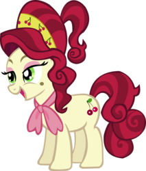 Size: 4900x5755 | Tagged: safe, artist:thebosscamacho, cherry jubilee, earth pony, pony, g4, absurd resolution, female, simple background, solo, transparent background, vector