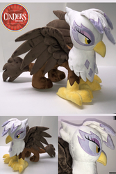 Size: 1200x1800 | Tagged: safe, artist:tilastrinity, gilda, griffon, g4, female, irl, photo, plushie, solo, spread wings, standing, wings