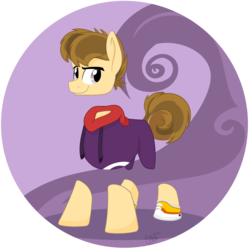 Size: 2000x2000 | Tagged: safe, artist:binkyt11, derpibooru exclusive, earth pony, pony, atg 2018, clothes, crossover, high res, hoodie, male, newbie artist training grounds, ponified, rayman, solo, stallion