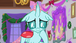 Size: 1280x720 | Tagged: safe, screencap, ocellus, changedling, changeling, g4, the hearth's warming club, cute, diaocelles, female, solo