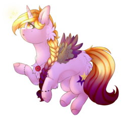 Size: 2664x2509 | Tagged: safe, artist:twinkepaint, oc, oc only, oc:star heart, alicorn, pony, female, high res, mare, simple background, solo, transparent background