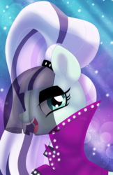 Size: 1024x1583 | Tagged: safe, artist:karzii, coloratura, earth pony, pony, g4, the mane attraction, clothes, countess coloratura, female, mare, smiling, solo