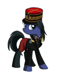 Size: 675x900 | Tagged: safe, artist:nuclearblizzard, artist:yulyeen, edit, oc, oc only, pony, clothes, france, general, military uniform, simple background, solo, transparent background, uniform