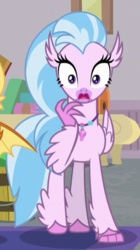 Size: 268x477 | Tagged: safe, screencap, silverstream, classical hippogriff, hippogriff, g4, my little pony: friendship is magic, the hearth's warming club, cropped