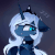 Size: 478x474 | Tagged: safe, artist:magnaluna, princess luna, alicorn, pony, g4, animated, awkward smile, cute, female, gif, hoof tapping, nervous, nervous laugh, smiling, solo