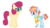 Size: 840x468 | Tagged: safe, artist:bezziie, posey shy, windy whistles, pony, g4, alternate design, clothes, simple background, transparent background