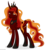 Size: 6864x7645 | Tagged: safe, artist:suramii, oc, oc only, oc:lavora, alicorn, pony, g4, absurd resolution, alicorn oc, art trade, bat wings, female, mane of fire, simple background, solo, transparent background