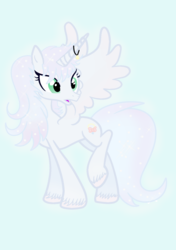 Size: 2039x2894 | Tagged: safe, artist:riofluttershy, oc, oc only, alicorn, pony, alicorn oc, high res, horn, solo, wings
