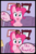 Size: 4096x6144 | Tagged: safe, artist:venaf, pinkie pie, earth pony, pony, g4, 2 panel comic, absurd resolution, atg 2018, beautiful, comic, female, fez, fourth wall, gravity falls, hat, looking at you, male, mare, newbie artist training grounds, reaction image, text