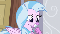 Size: 1280x720 | Tagged: safe, screencap, silverstream, hippogriff, g4, the hearth's warming club, female, smiling, solo