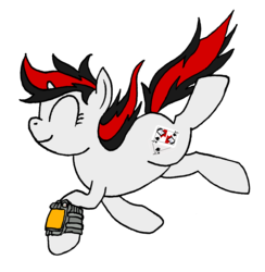 Size: 1978x2029 | Tagged: safe, artist:1438, oc, oc only, oc:blackjack, pony, unicorn, fallout equestria, fallout equestria: project horizons, fanfic, fanfic art, female, happy, hooves, horn, mare, pipbuck, simple background, solo, transparent background