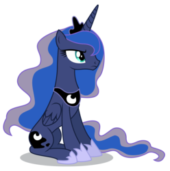 Size: 4747x4782 | Tagged: safe, artist:dragonchaser123, princess luna, alicorn, pony, g4, absurd resolution, female, hoof shoes, mare, simple background, solo, transparent background, vector