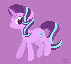 Size: 1280x1163 | Tagged: safe, artist:leslers, starlight glimmer, pony, unicorn, g4, female, glowing horn, horn, smiling, solo