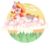 Size: 2971x2609 | Tagged: safe, artist:twinkepaint, oc, oc only, oc:ember (cinnamontee), pegasus, pony, cloud, female, flower, high res, mare, one eye closed, simple background, solo, transparent background, tree