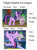 Size: 768x1032 | Tagged: safe, edit, edited screencap, screencap, spike, twilight sparkle, alicorn, dragon, pony, g4, insane troll logic, logical fallacy, op fails logic forever, op is a silly pony, op is on drugs, text, twilight sparkle (alicorn), winged spike, wings
