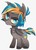 Size: 1389x1949 | Tagged: safe, artist:zombie, oc, oc only, oc:riff raff, bat pony, pony, bat pony oc, colt, looking at you, male, neck markings, scar, solo