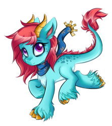 Size: 1104x1246 | Tagged: safe, artist:coremint, oc, oc only, dracony, hybrid, commission, female, mare, simple background, solo, transparent background