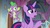 Size: 1920x1080 | Tagged: safe, screencap, ocellus, spike, twilight sparkle, alicorn, dragon, pony, g4, the hearth's warming club, discovery family, discovery family logo, logo, twilight sparkle (alicorn), winged spike, wings