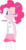 Size: 3500x6840 | Tagged: safe, artist:michaelsety, pinkie pie, equestria girls, g4, my little pony equestria girls: better together, bodypaint, clothes, female, looking at you, one eye closed, simple background, skirt, solo, transparent background, wink