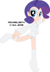 Size: 3500x4977 | Tagged: safe, artist:michaelsety, rarity, human, g4, ballerina, clothes, dancing, humanized, simple background, socks, transparent background