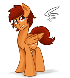 Size: 518x580 | Tagged: safe, artist:klayoh, oc, oc only, oc:blur, pegasus, pony, looking at you, male, simple background, solo, stallion, white background