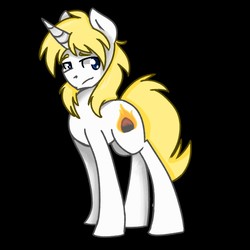 Size: 1280x1280 | Tagged: safe, artist:klayoh, oc, oc only, oc:badger, pony, unicorn, black background, looking at you, male, simple background, solo, stallion