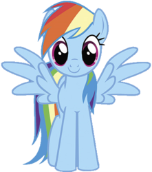 Size: 375x425 | Tagged: safe, edit, edited screencap, screencap, rainbow dash, pegasus, pony, g4, female, mare, not a vector, png, simple background, solo, spread wings, transparent background, wings
