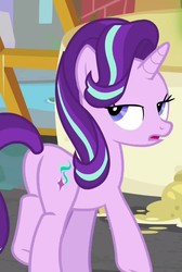 Size: 724x1078 | Tagged: safe, screencap, starlight glimmer, pony, unicorn, a matter of principals, g4, butt, cropped, female, glimmer glutes, lidded eyes, looking back, mare, open mouth, plot, solo
