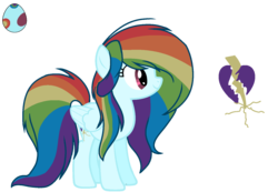 Size: 1500x1038 | Tagged: safe, artist:walkercassie, oc, oc only, oc:shattered heart storm, pegasus, pony, base used, female, mare, offspring, parent:rainbow dash, parent:soarin', parents:soarindash, rainbow hair, simple background, solo, transparent background