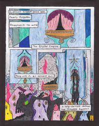 Size: 461x586 | Tagged: safe, artist:oatmeal155, king sombra, comic:oat.meal, g4, comic, crystal empire, traditional art