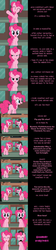 Size: 2000x8877 | Tagged: safe, artist:mlp-silver-quill, pinkie pie, earth pony, pony, comic:pinkie pie says goodnight, g4, too many pinkie pies, absurd resolution, clone, comic, dialogue, disguise, duo, female, hat, humor, looking at you, manehattan, mare, monocle, oblivious, pinkie clone, talking to viewer