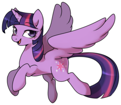Size: 890x774 | Tagged: safe, artist:haden-2375, twilight sparkle, alicorn, pony, g4, female, flying, looking at you, mare, open mouth, simple background, solo, transparent background, twilight sparkle (alicorn)