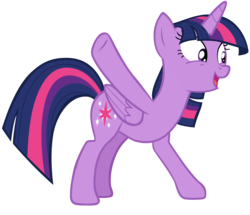 Size: 6520x5608 | Tagged: safe, artist:andoanimalia, twilight sparkle, alicorn, pony, equestria girls, equestria girls specials, g4, my little pony equestria girls: better together, my little pony equestria girls: forgotten friendship, absurd resolution, cutie mark, excited, female, folded wings, mare, open mouth, raised hoof, simple background, solo, transparent background, twilight sparkle (alicorn), vector, wings