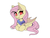 Size: 2000x1500 | Tagged: safe, artist:confetticakez, fluttershy, bat pony, pony, bats!, g4, my little pony: friendship is magic, bandana, chest fluff, crossover, cute, cute little fangs, dio brando, ear fluff, fangs, female, flutterbat, folded wings, jojo's bizarre adventure, lying down, mare, race swap, shyabates, shyabetes, simple background, solo, white background