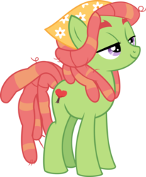 Size: 6400x7749 | Tagged: safe, artist:oatscene, artist:parclytaxel, tree hugger, earth pony, pony, g4, make new friends but keep discord, .svg available, absurd resolution, female, lidded eyes, mare, simple background, solo, transparent background, vector