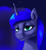 Size: 2480x2700 | Tagged: safe, artist:kelkessel, princess luna, alicorn, pony, g4, bust, ethereal mane, female, high res, lidded eyes, looking at you, portrait, smiling, solo, stars