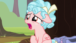 Size: 1280x720 | Tagged: safe, screencap, cozy glow, pegasus, pony, g4, marks for effort, bow, cozybetes, crying, cute, female, filly, foal, hair bow, open mouth, ringlets, teary eyes, upset