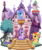 Size: 3729x4459 | Tagged: safe, artist:phucknuckl, budge studios, part of a set, spike, starlight glimmer, sunset shimmer, trixie, zecora, dragon, pony, unicorn, zebra, g4, my little pony pocket ponies, baby, baby dragon, building, cape, clothes, cute, diatrixes, ear piercing, earring, female, glimmerbetes, hat, jewelry, looking at you, male, mare, open mouth, piercing, raised hoof, set, shimmerbetes, simple background, sitting, small wings, smiling, smiling at you, spikabetes, standing, transparent background, tree, trixie's cape, trixie's hat, winged spike, wings, zecorable