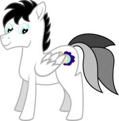 Size: 3000x3066 | Tagged: safe, artist:equinox3141, oc, oc only, oc:equinox (equinox3141), pegasus, pony, high res, male, simple background, solo, stallion, transparent background, vector