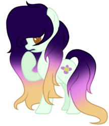 Size: 1024x1187 | Tagged: safe, artist:k3elliebear, oc, oc only, oc:weary flower, earth pony, pony, female, mare, simple background, solo, transparent background