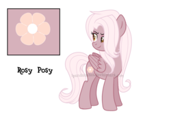 Size: 1450x1001 | Tagged: safe, artist:ipandacakes, oc, oc only, oc:rosy posy, pegasus, pony, female, mare, offspring, parent:gentle breeze, parent:posey shy, parents:shys, simple background, solo, transparent background